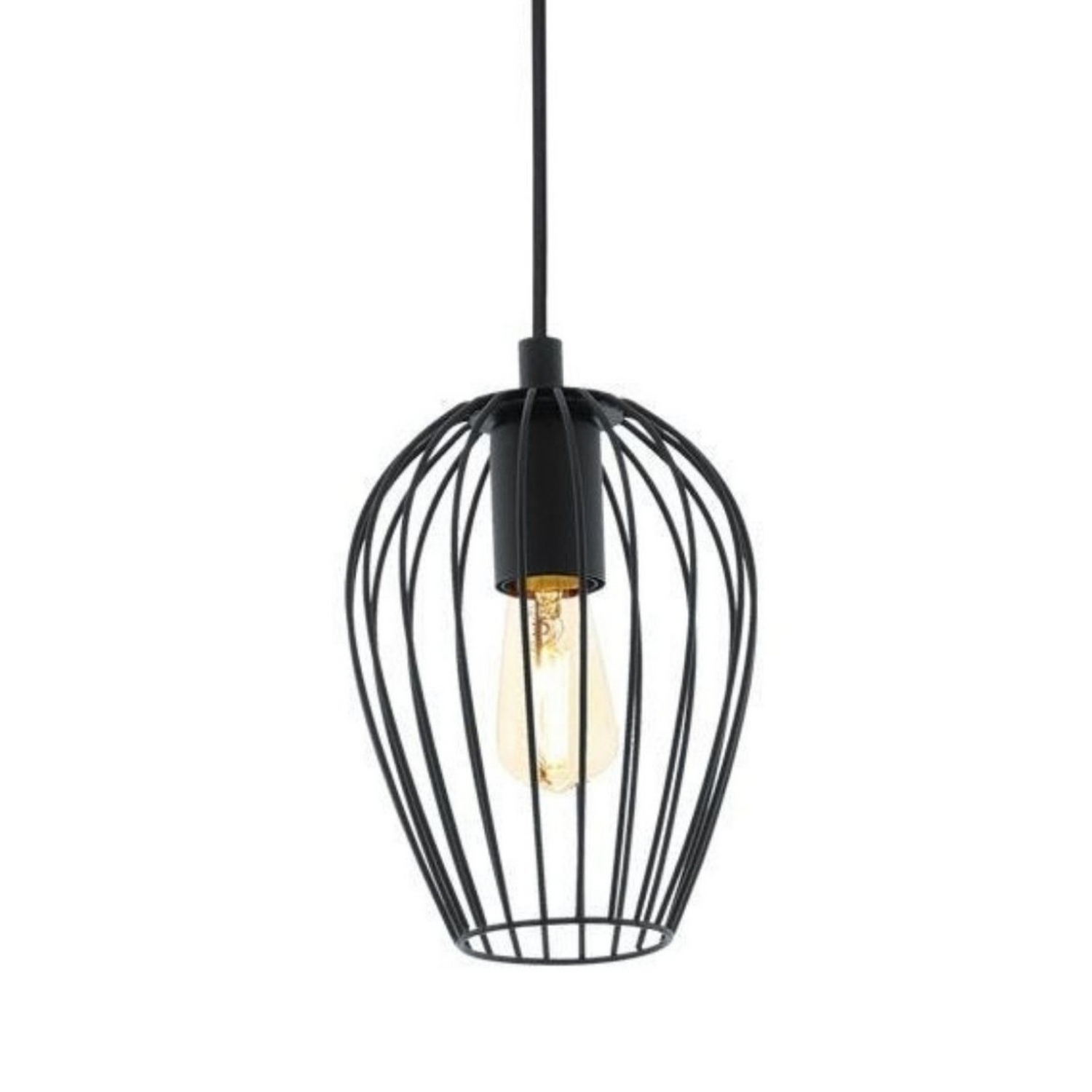 B-Ware Beacon Hängeleuchte Pendellampe Callam Schwarz Metall Käfigschirm ø 16 Cm E27 - 9008606185016