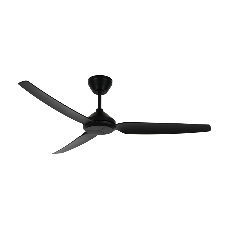 Beacon Lighting Deckenventilator Ventilator Polis Schwarz Dc Leise ø 137 Cm Ip55 B-Ware - 9333509191001
