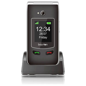 B-Ware Beafon Klapphandy Seniorenhandy Mobiltelefon Sl645 Pluslte Schwarz Silber Station