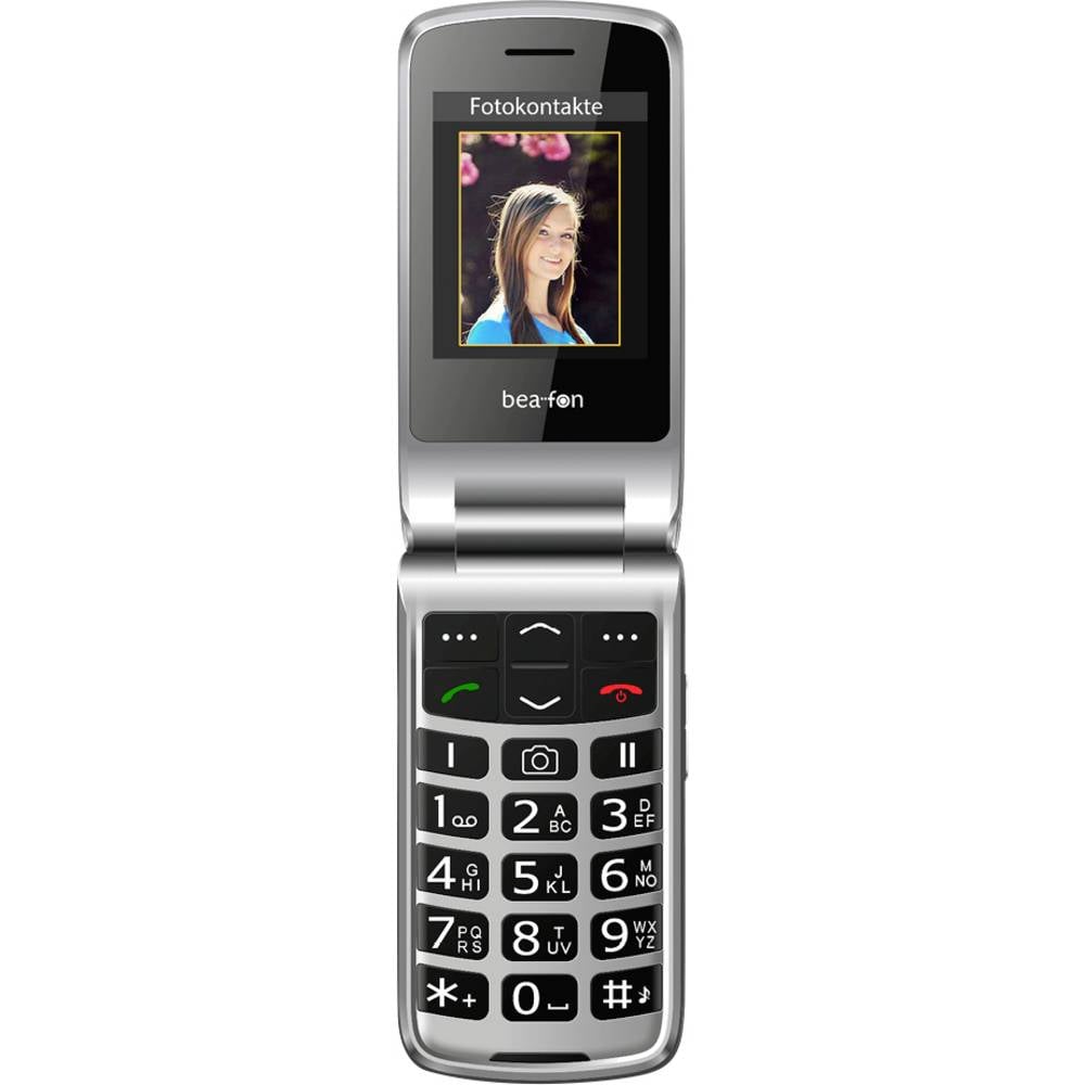 beafon Klapphandy Seniorenhandy Mobiltelefon SL645PLUSLTE Schwarz Silber Station - 9120124823215