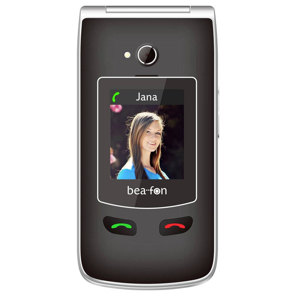 beafon Klapphandy Seniorenhandy Mobiltelefon SL645PLUSLTE Schwarz Silber Station - 9120124823215