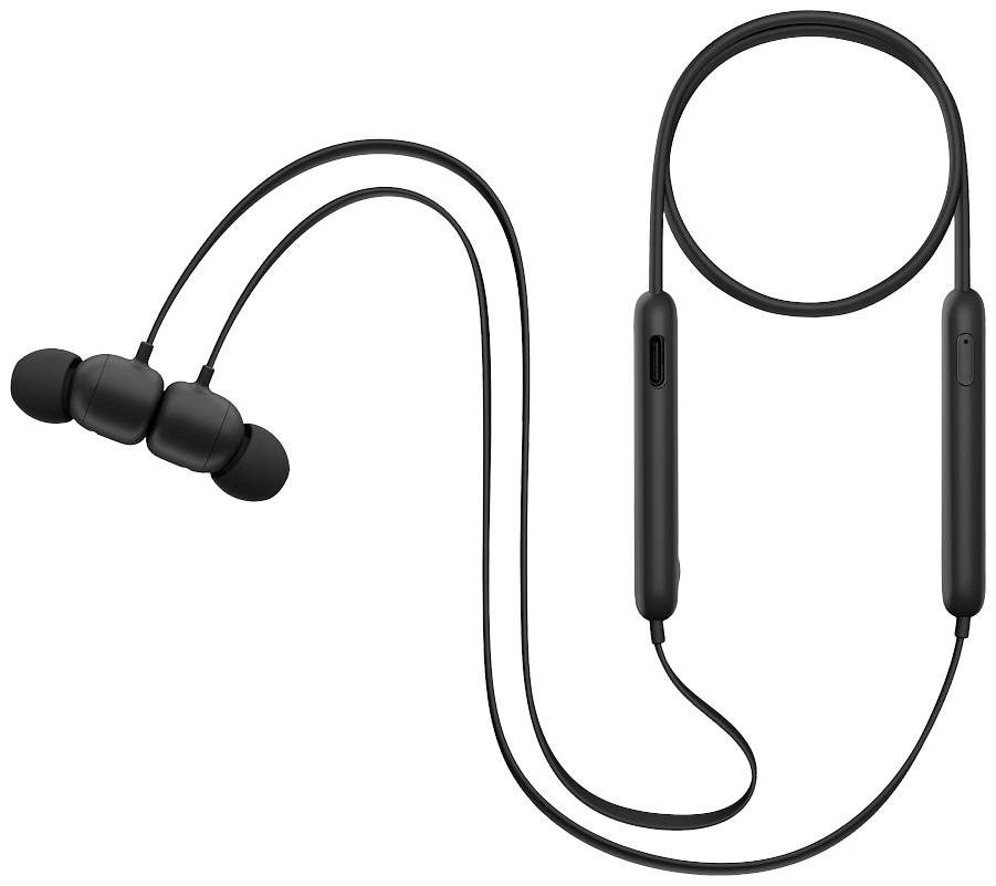 Beats Flex In Ear Kopfhörer Bluetooth Stereo Beats Schwarz Nackenband Lautstärke - 0190199801592