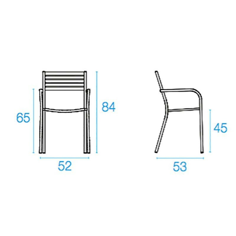 Emu Segno Segno Gartenarmlehnstuhl Gartenstuhl Designstuhl Außen Antikeisen B-Ware - 8021988020592