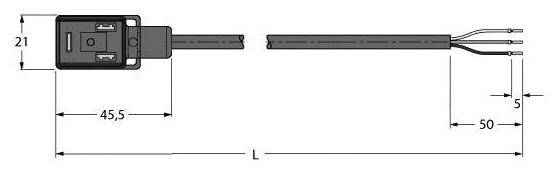 Turck VIS02-S80E-10/TEL Ventilsteck- verbinder Ventilsteckverbinder Bauform BI