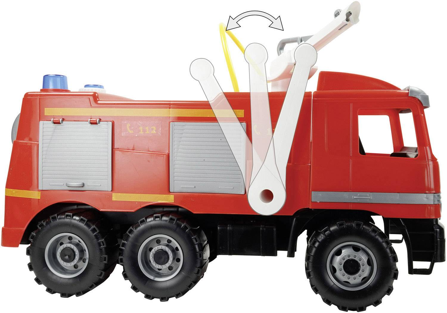 Lena Giga Trucks Feuerwehr Modell Actros Mit Aufklebern Kinderspielzeug Fahrzeug B-Ware