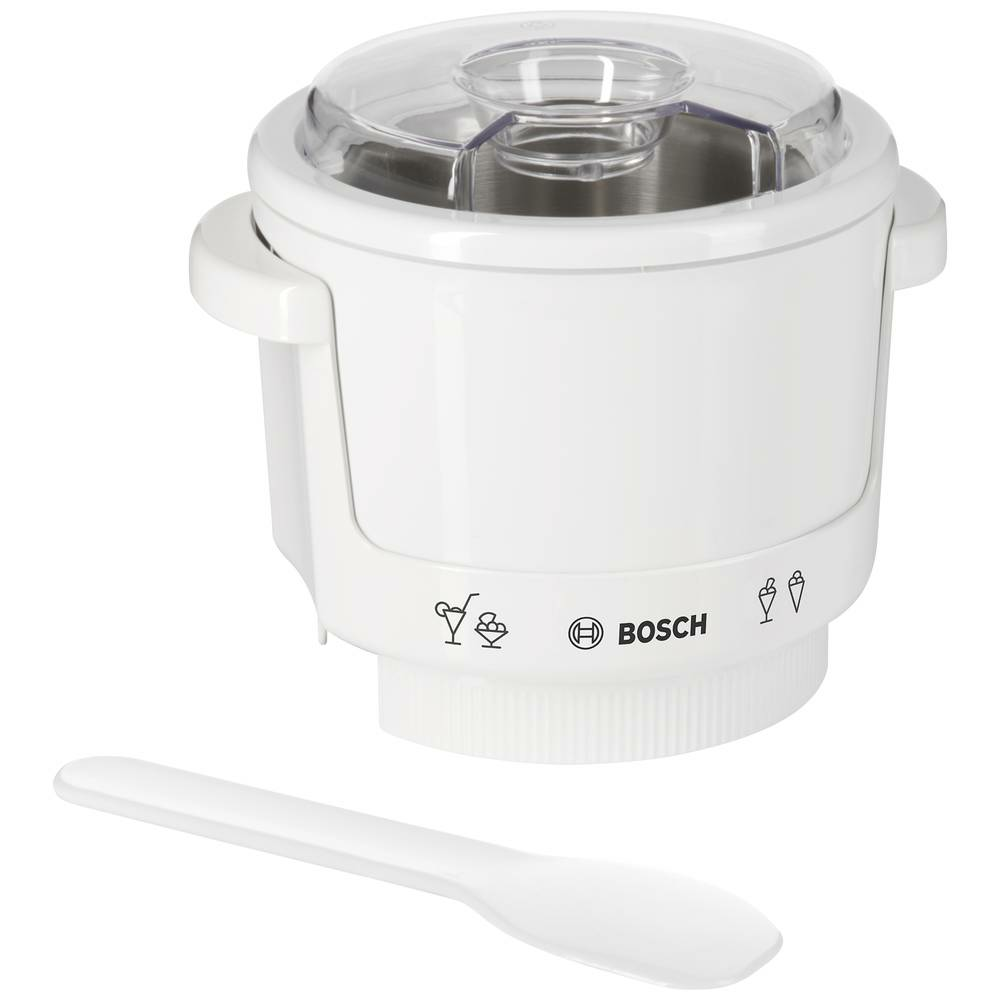 Bosch Haushalt MUZ4EB1 Eismaschine Eisbereiter max 550 ml Eis Kühlelement Weiß