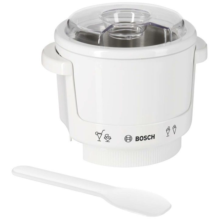 Bosch Haushalt MUZ4EB1 Eismaschine Eisbereiter max 550 ml Eis Kühlelement Weiß