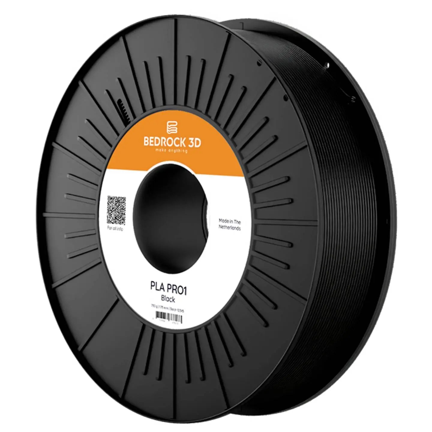 B-Ware Bedrock Filament Druckmaterial Druckfaden 3 D Pla Pro1 Schwarz 8500 G Spule - 8718969925938