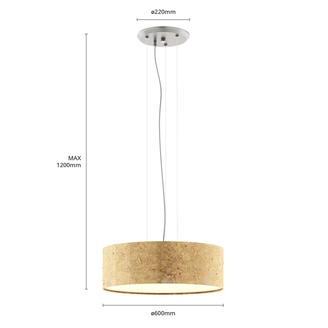 Quitani Pendelleuchte Aura Hängeleuchte Hängelampe Lampe Gold ø 50 Cm 4 Flammig B-Ware - 4251096508277