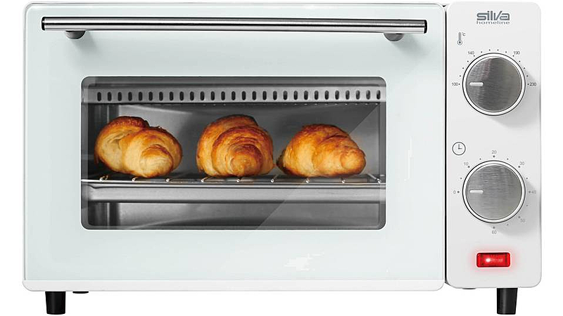 Silva MB 9500 Minibackofen Timerfunktion Küchengeräte Mini-Backofen Ofen weiß
