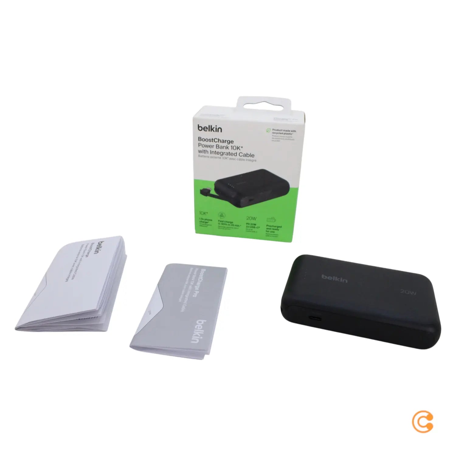 B-Ware Belkin Powerbank Akkupack Ladegerät Usb C Kabel Schwarz Universal 10.000m Ah 20 W - 745883891801