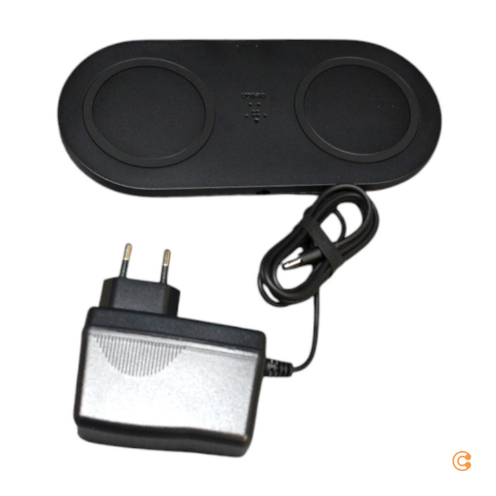 Belkin Dual Wireless Fast Charging Pad   10 W   Schwarz Ladestation Ladegerät B-Ware - 745883795598