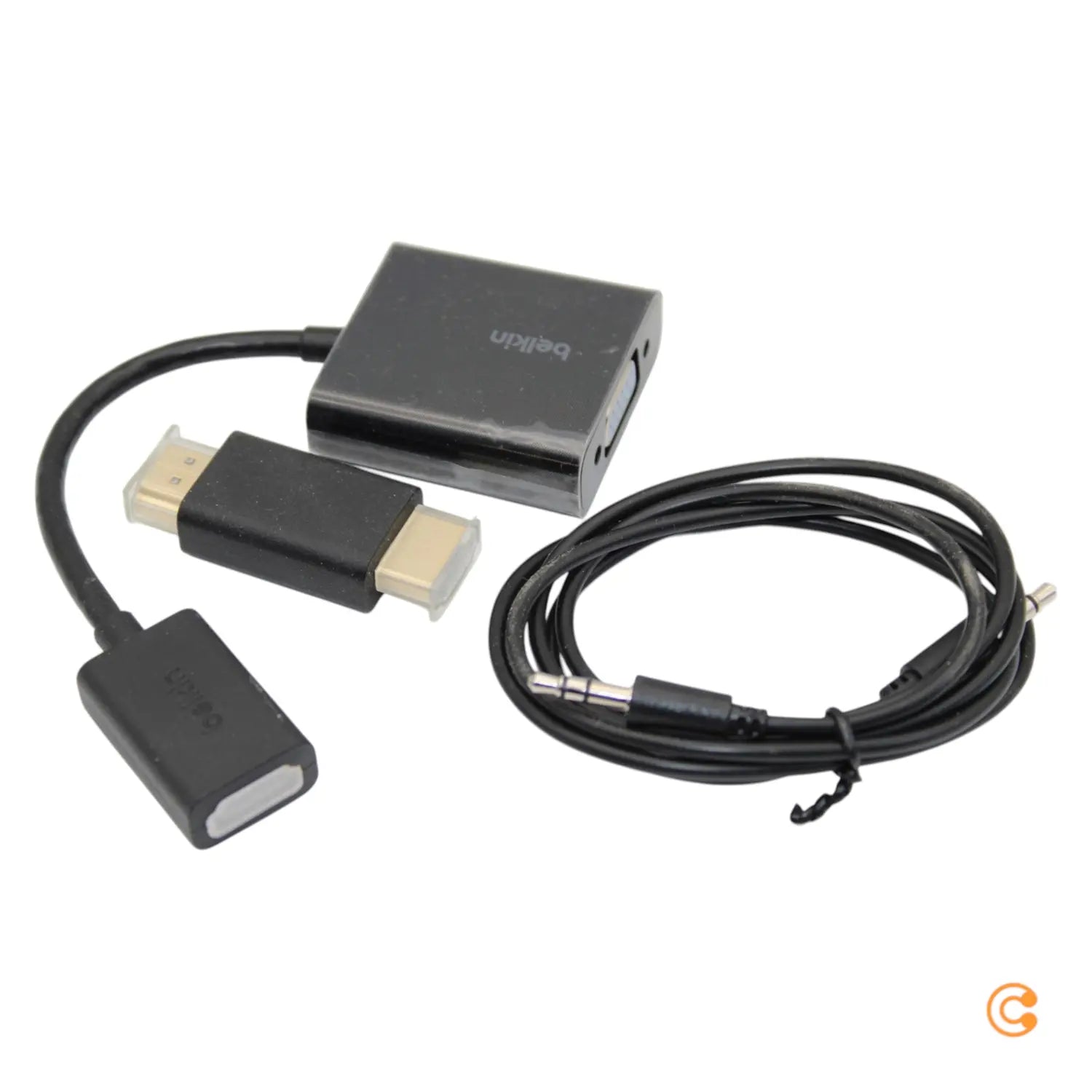 B-Ware Belkin Hdmi / Vga Adapter Hdmi Buchse   Vga Buchse Klinkenbuchse 3.5 Mm Schwarz - 745883696468