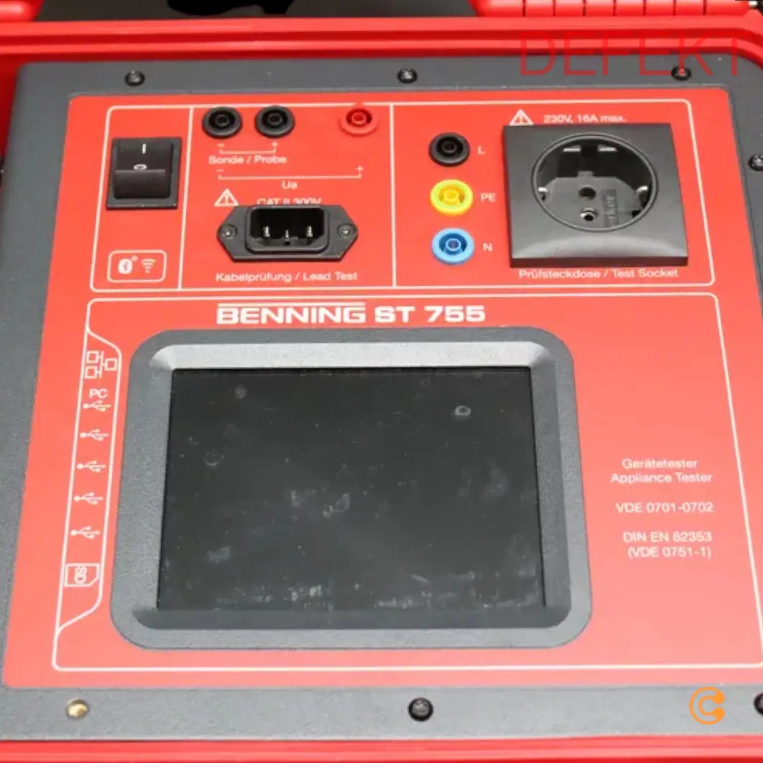 D-Ware Benning Benning St 755+ Gerätetester Gerät Tester Elektronik Defektware - 4014651503328