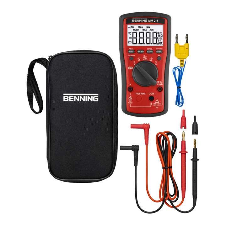Benning Digital Multimeter Messgerät Strommessgerät True Rms Lc Display  B-Ware