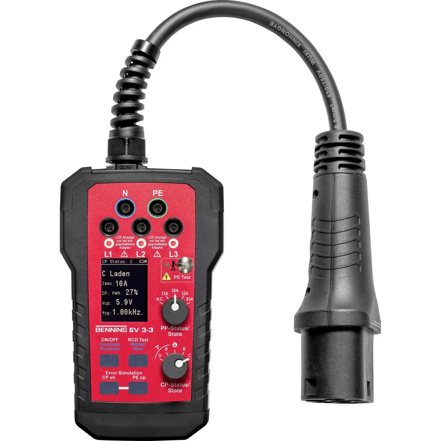 B-Ware Benning Wallboxtester Messadapter Ev 3 3 Ladeprüfgerät E Ladestation Testgerät - 4014651398719