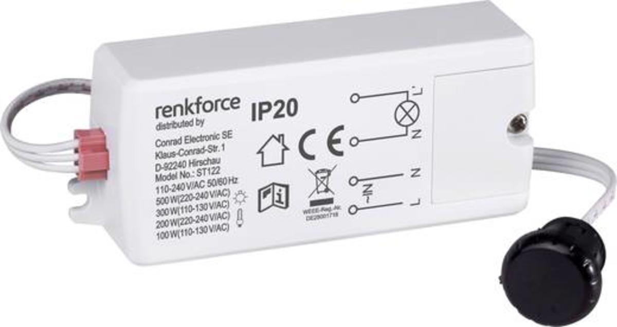 Renkforce 1289332 Nahfeldschalter berührungslos IP20 Schaltet bis 500 W 6 STÜCK - 4016138945348