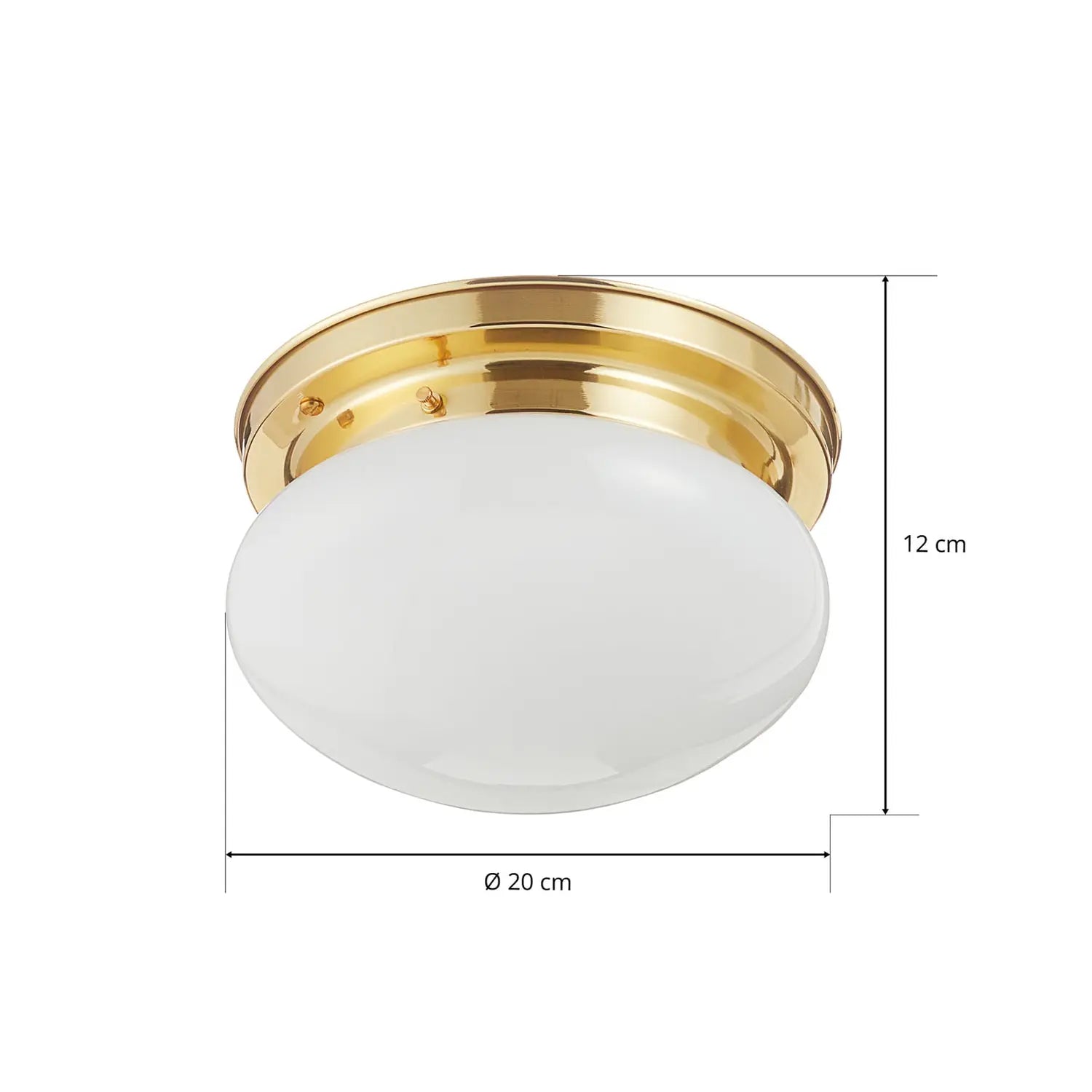 B-Ware Berliner Messinglampen Deckenleuchte Lampe Harry Messing Glas Handarbeit - 4043783505870