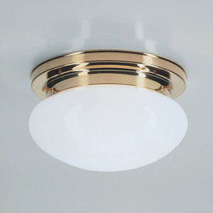B-Ware Berliner Messinglampen Deckenleuchte Lampe Harry Messing Glas Handarbeit