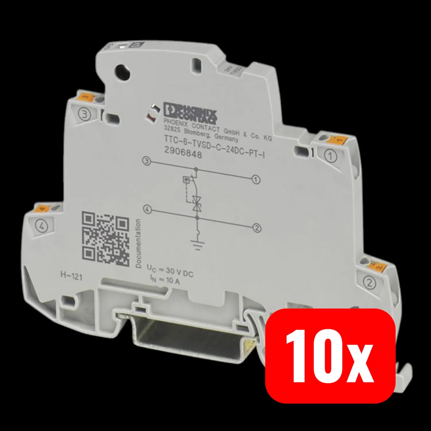 B-Ware Phoenix Contact überspannungsschutz Ableiter Ttc 6 Tvsd C 24 Dc Pt I 10 Stück - 4055626137049