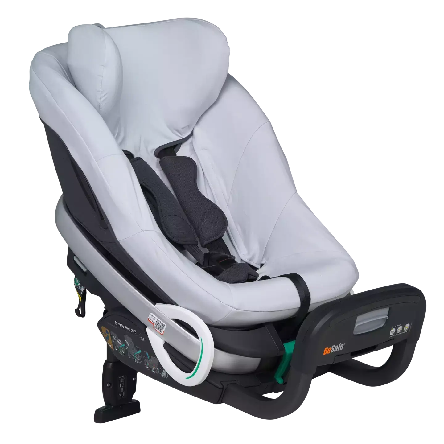 B-Ware Be Safe Schonbezug Sitzbezug Stretch Kindersitz Bezug Hellgrau Baumwolle Bambus - 7072754015480