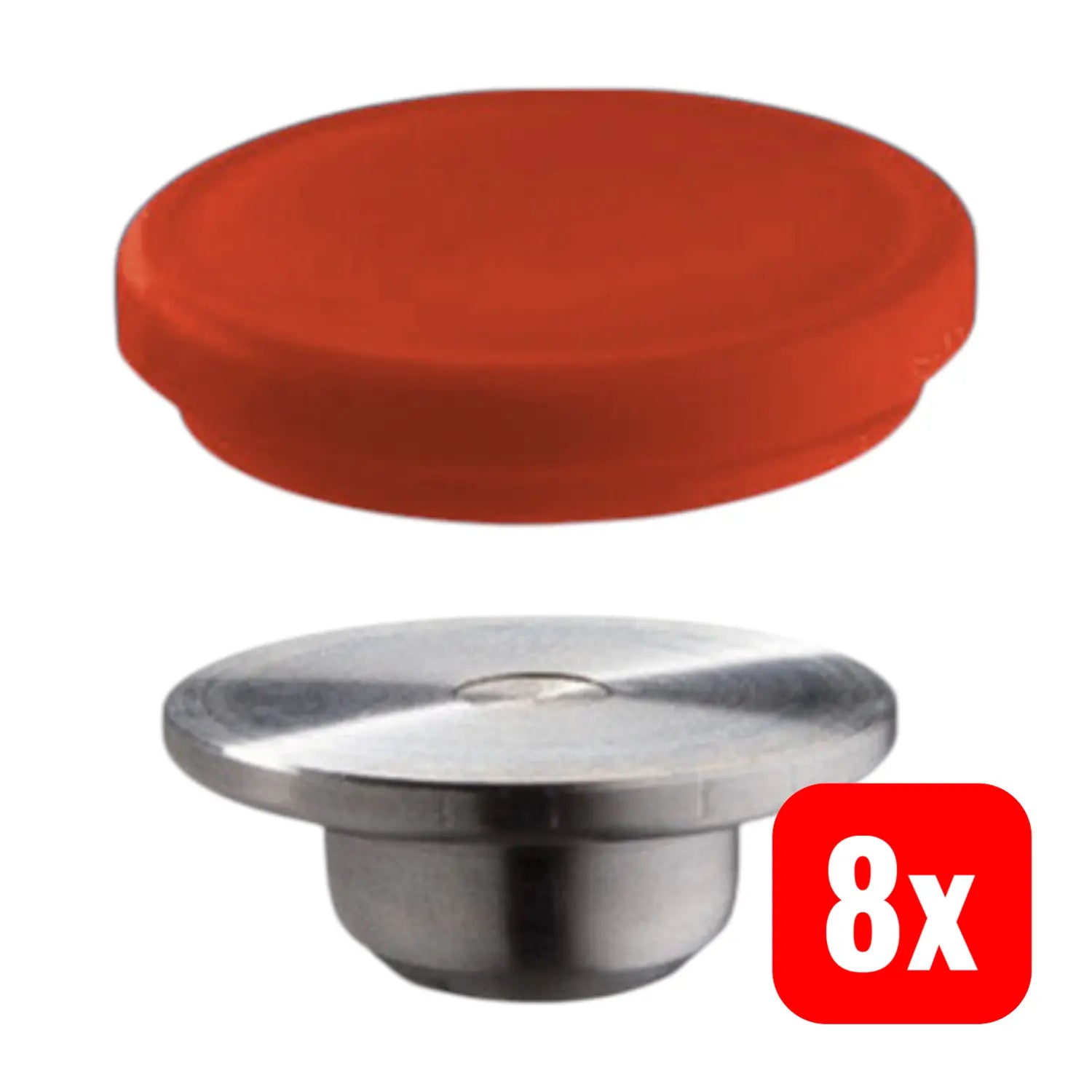 B-Ware Bessey Druckkappen Sortiment Set Druckplatte Schutzkappe 23 Mm 8 Stück - 4008158032191