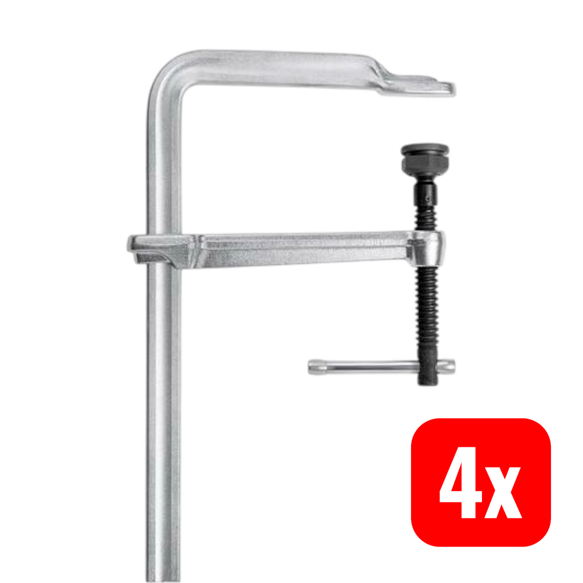 Bessey SGTM 600/200 Hochleistungszwinge Tiefspann-Schraubzwinge Einhand 4 STÜCK - 4008158031323