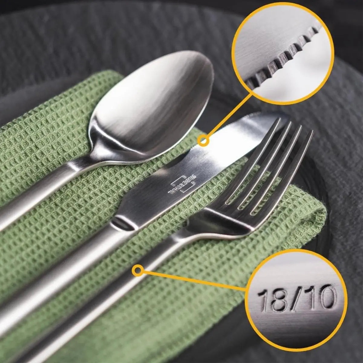 B-Ware Silberthal Besteckset Tafelbesteck Silber Edelstahl Set 6 Personen 30 Tlg Koffer - 4260470464801