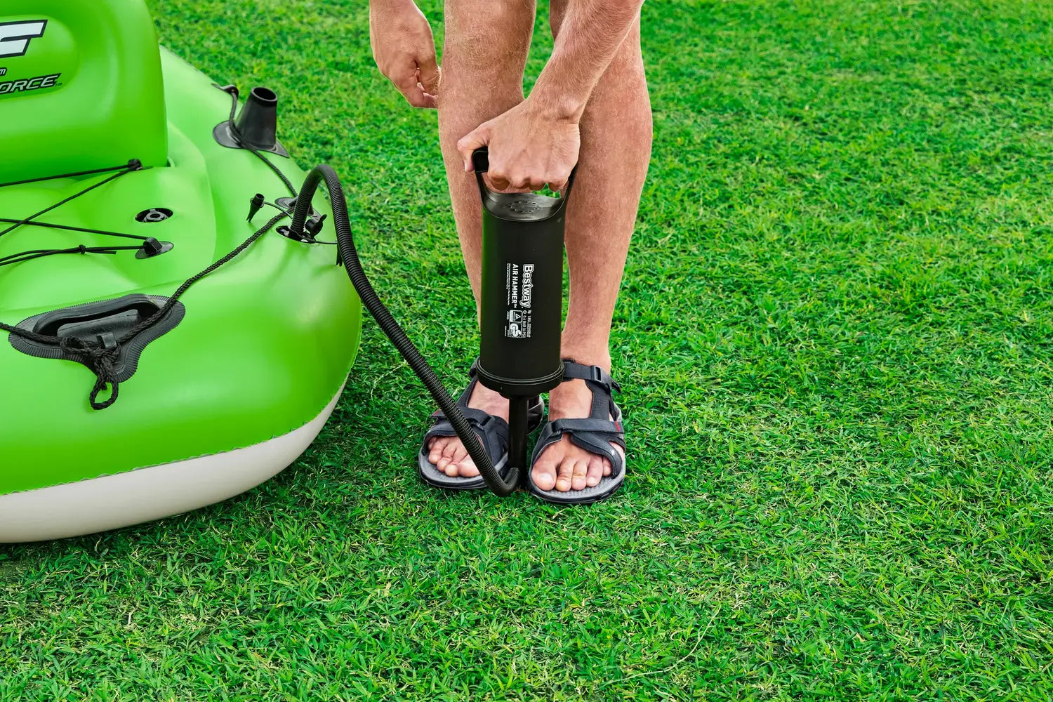 B-Ware Bestway Hydro Force Angelboot Set Schlauchboot Koracle 270x100x57cm Für 1 Person - 6941607331545