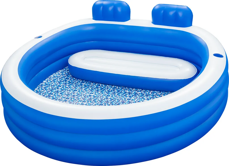 B-Ware Bestway Splash Paradise Family Pool Schwimmbecken Aufblabar 231 X 219 X 79 Cm