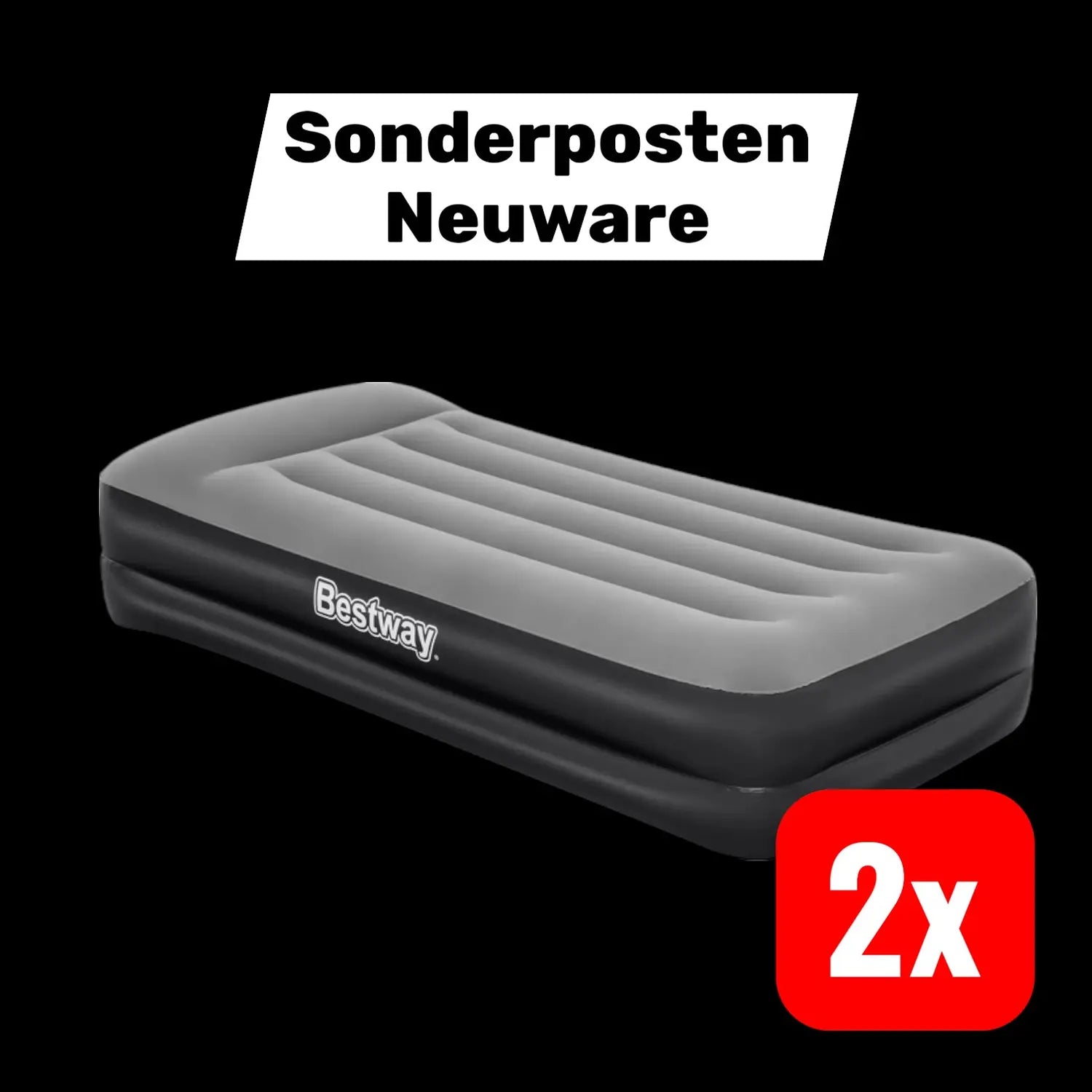 B-Ware Bestway Luftbett Gästebett Tri Tech Aerolux Elektropumpe Single Xl 2 Stück - 6941607329481