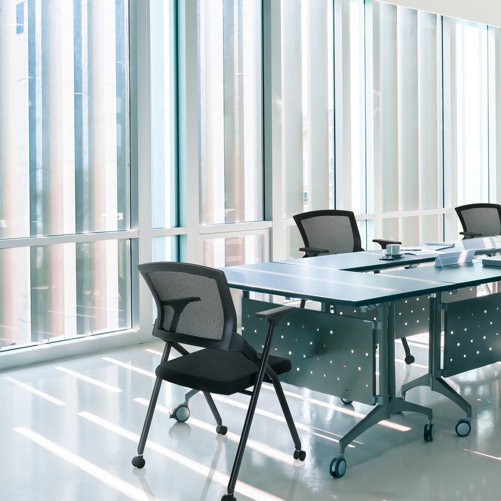 B-Ware Hjh Office Besucherstuhl Klappstuhl Priority Ii Stoff Bürostuhl 2 Stück - 4064323000075