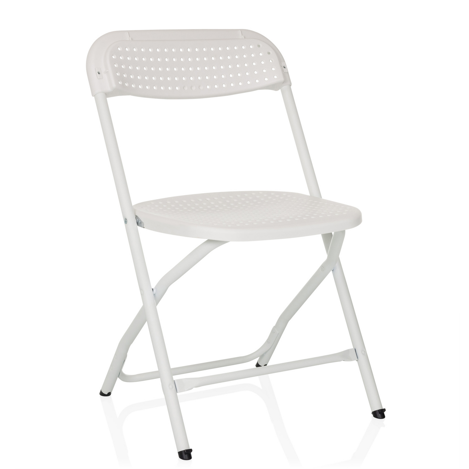 B-Ware Hjh Office Besucherstuhl Klappstuhl Stuhl Kunststoff Weiß Outdoor Stapelbar - 4064323106111