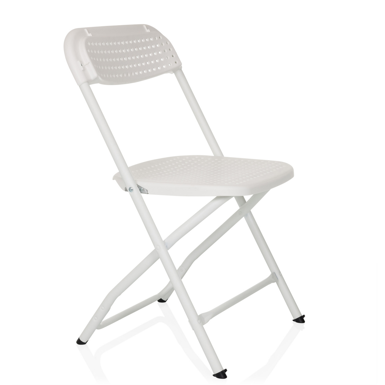 B-Ware Hjh Office Besucherstuhl Klappstuhl Stuhl Kunststoff Weiß Outdoor Stapelbar - 4064323106111