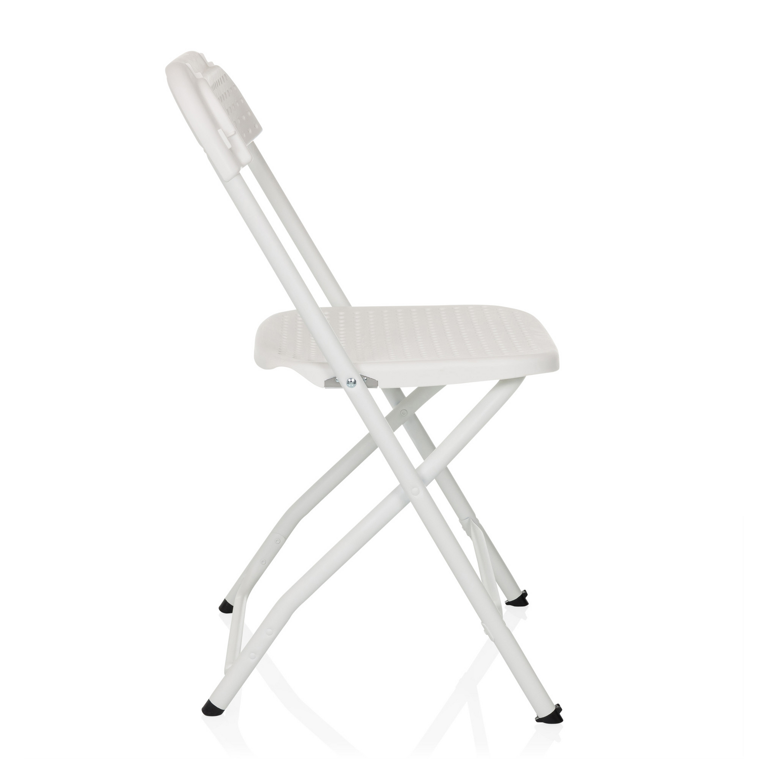 B-Ware Hjh Office Besucherstuhl Klappstuhl Stuhl Kunststoff Weiß Outdoor Stapelbar - 4064323106111