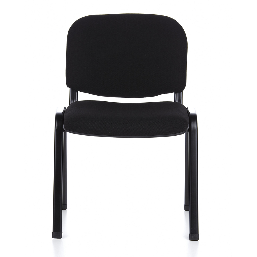 Hjh Office Vierfußstuhl Sitzgelegenheit Besucherstuhl Schwarz Stoff 4er Pack   B-Ware - 4251084663421