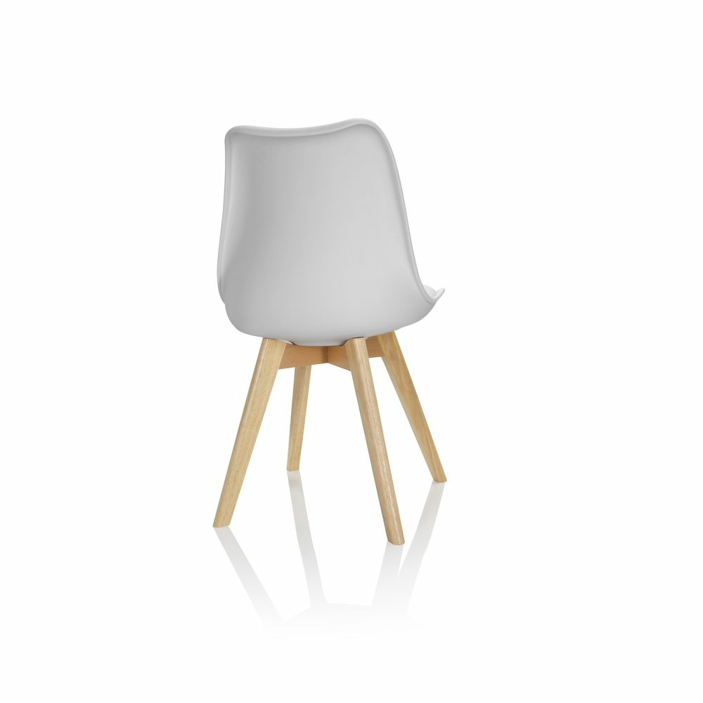 B-Ware Hjh Office Besucherstuhl Schalenstuhl Scandi Kunststoff Weiß 4er Set Büro