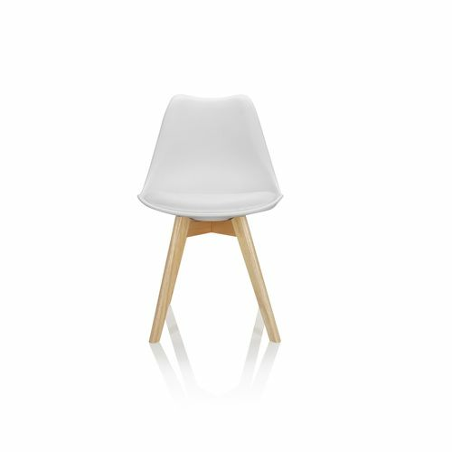 Hjh Office Besucherstuhl Schalenstuhl Scandi Kunststoff Weiß 4er Set Büro B-Ware - 4064323007135
