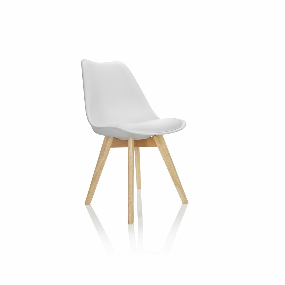 Hjh Office Besucherstuhl Schalenstuhl Scandi Kunststoff Weiß 4er Set Büro B-Ware - 4064323007135