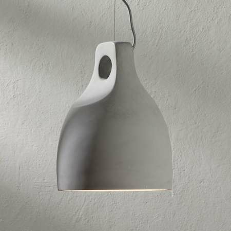 B-Ware Lampenwelt Beton Pendelleuchte Leuchte Lampe Pendelleuchte E27 Morton, ø 24,5 Cm - 4251096547801