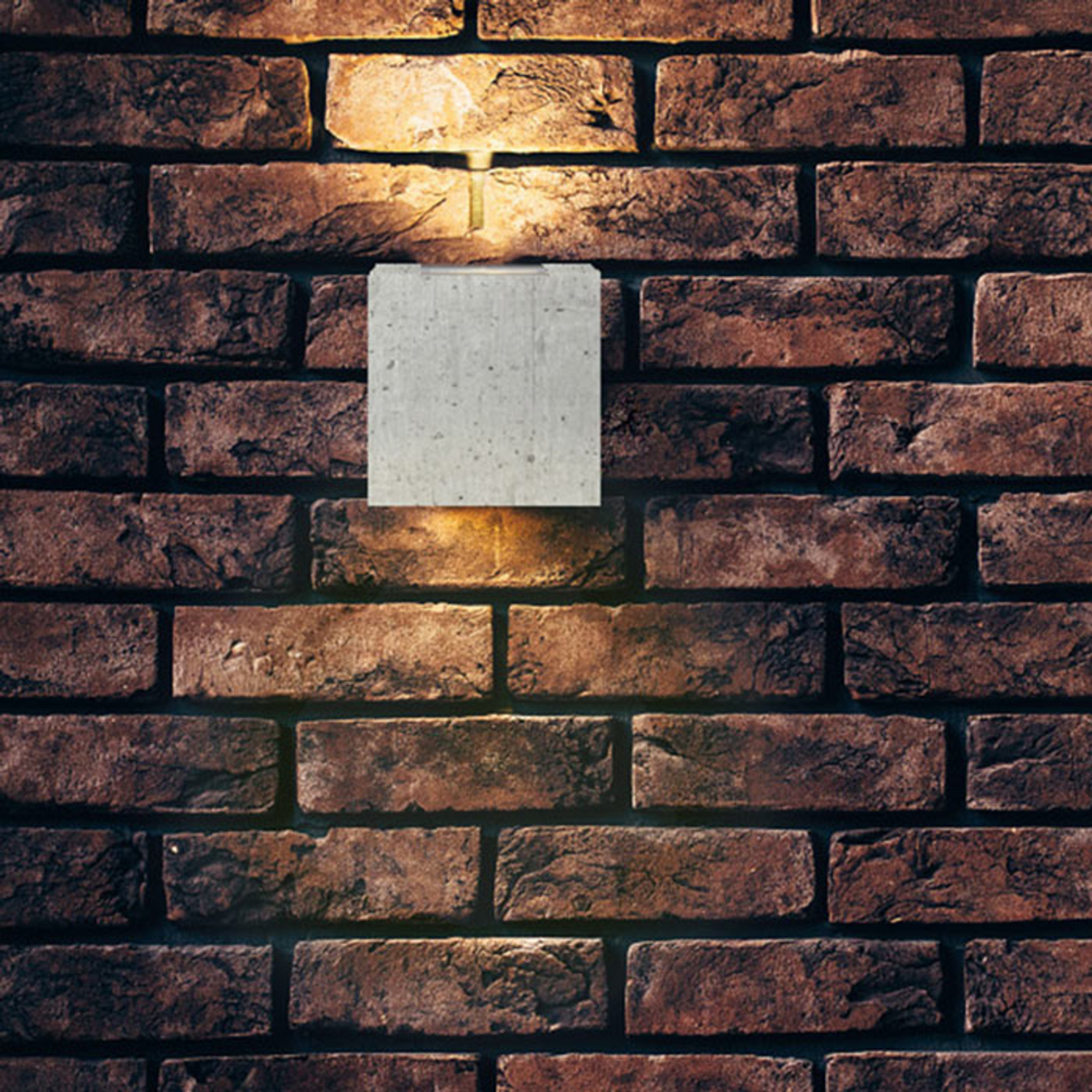 Applique murale extérieure LED Lindby, applique murale Riak, lampe murale, lampe LED, béton, produit d'occasion