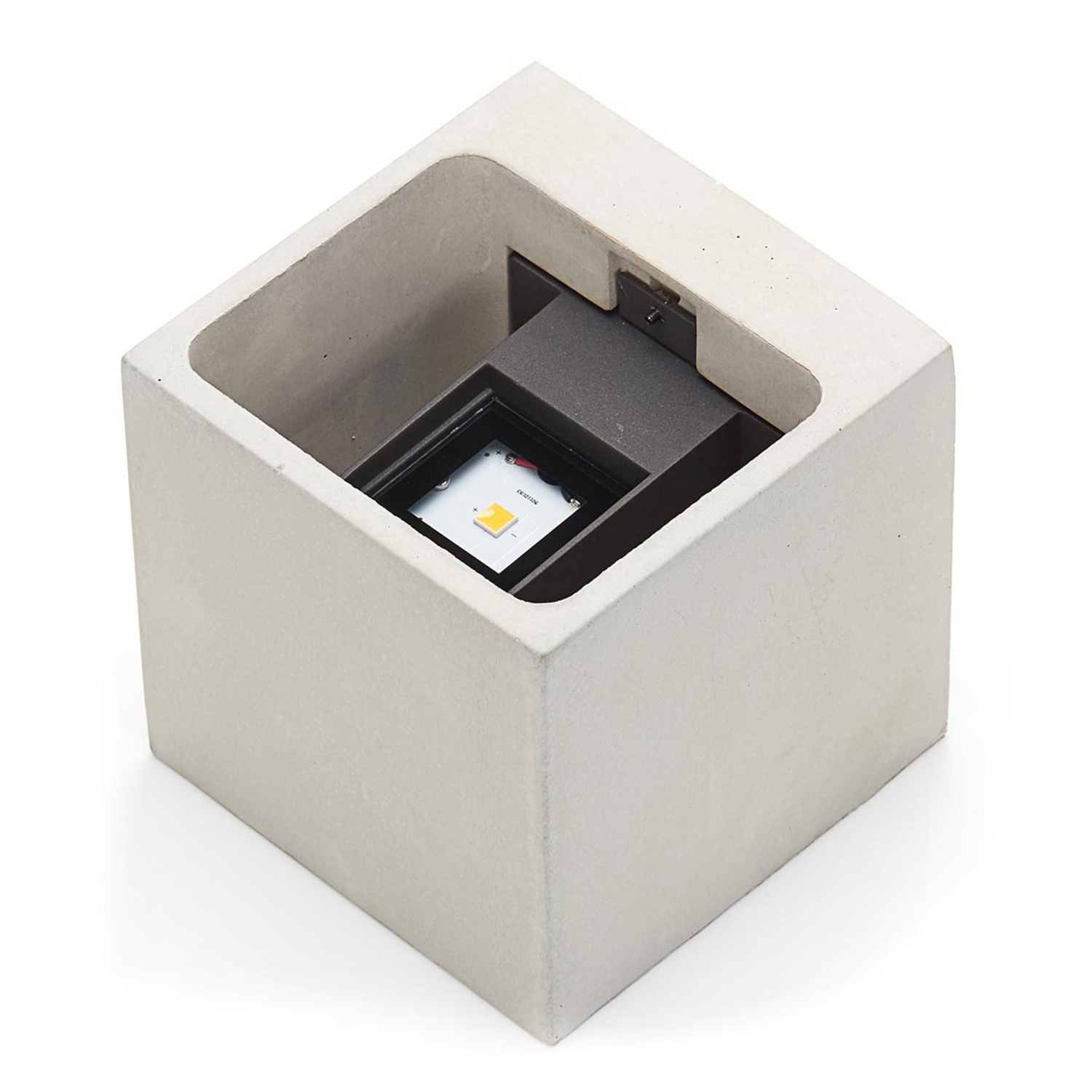 Applique murale extérieure LED Lindby, applique murale Riak, lampe murale, lampe LED, béton, produit d'occasion