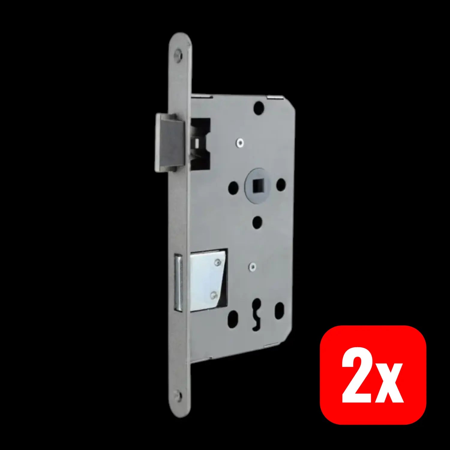 B-Ware Bever Klophaus Einsteckschloss Zimmertürschloss Buntbart Bb72 Drehflügel 2 Stück - 4002730102845