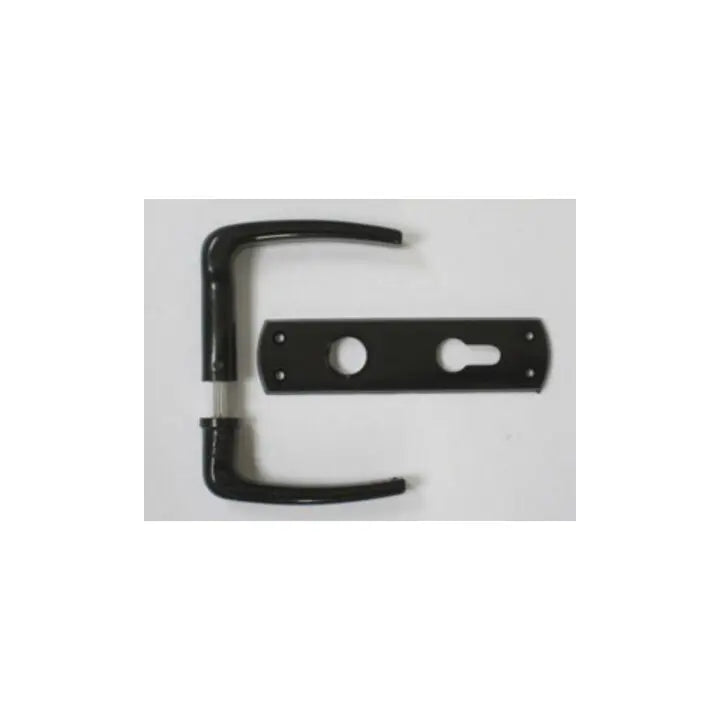 B-Ware Bever Drückergarnitur Türgriff Universal Schwarz Pz 55 Mm 8 Mm Vierkant 3 Stück - 4002730127978