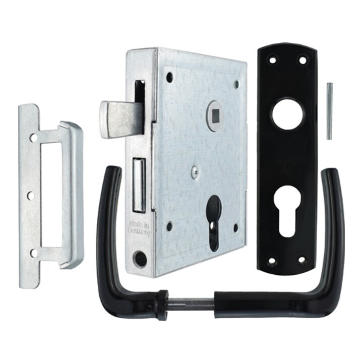 Bever Universal Kastenschloss Türriegel Kellertür Din Links Rechts 60mm 3 Stück B-Ware - 4002730112004