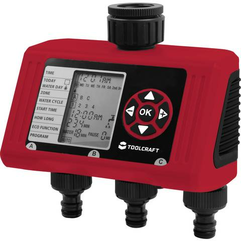 Toolcraft 2302366 Bewässerungscomputer Bewässerungssteuerung Bewässerungssystem  B-Ware - 4064161151229