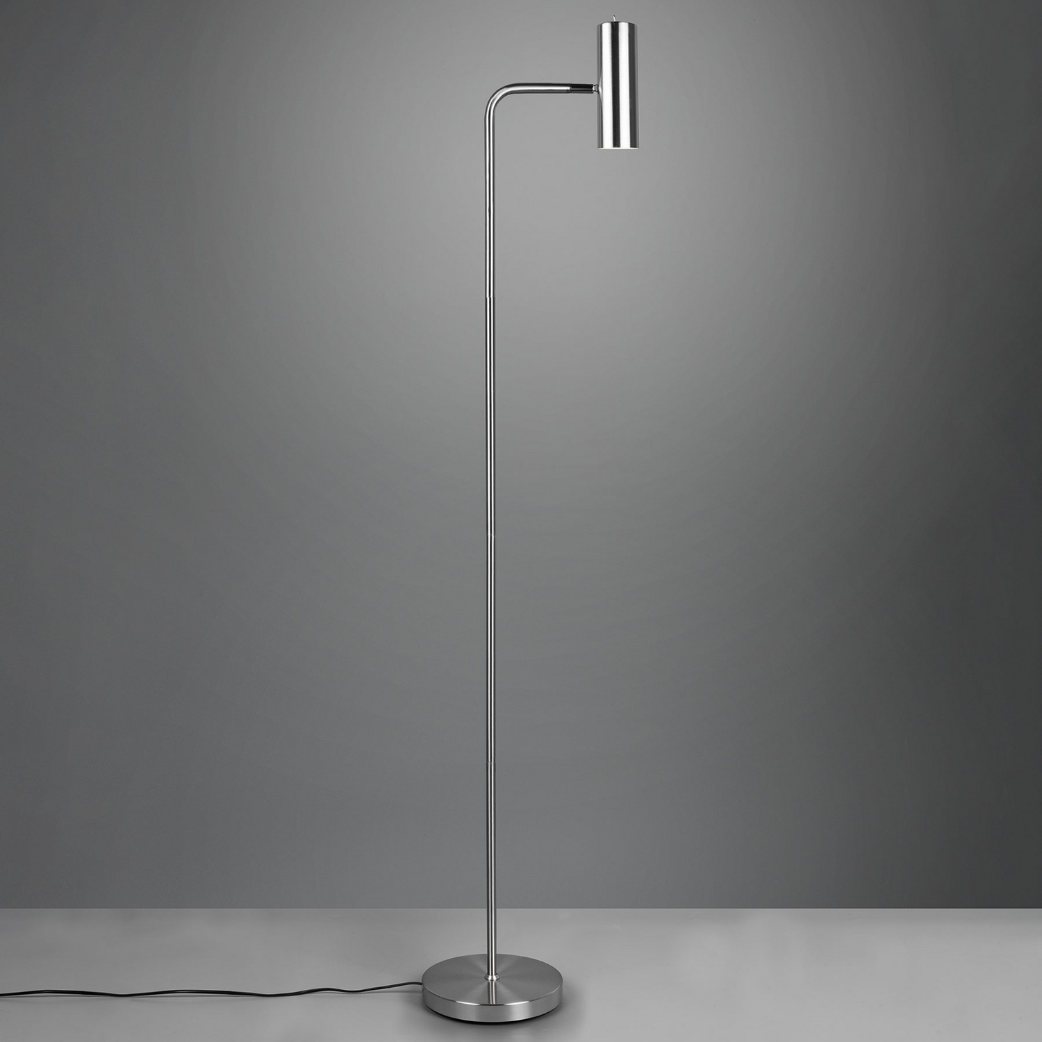 B-Ware Trio Lighting Stehleuchte Marley Nickel Höhe 151 Cm Metall Stehlampe Lampe S246