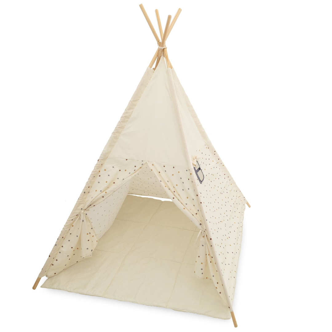 Little One Tipi Spielzelt Mit Tasche Spielzelt Zelt Mit Weicher Unterlage Spiel B-Ware