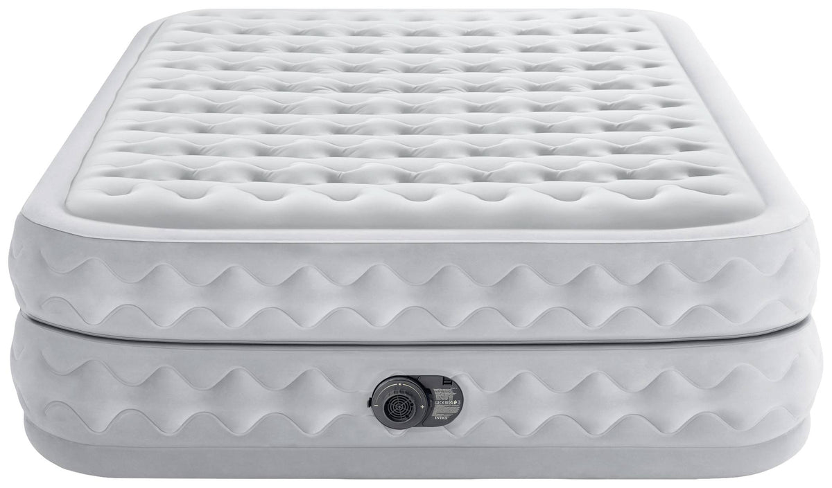 Intex 64490ND Luftbett DuraBeam Supreme Queen mit 220V Pumpe Weiß Matratze Bett - 6941057423012