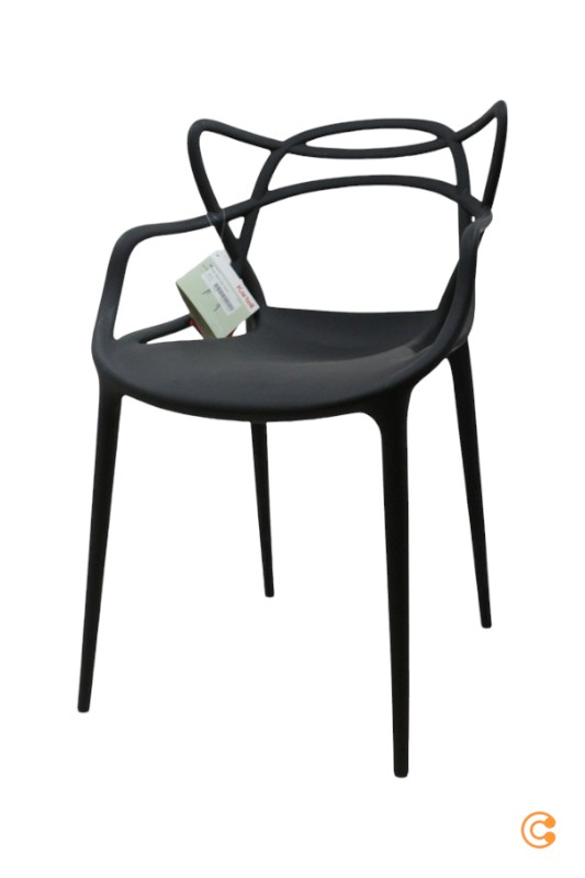 B-Ware Kartell Masters Stuhl Esszimmerstuhl Küchenstuhl Gartenstuhl Balkonstuhl Schw650 - 8034105783881